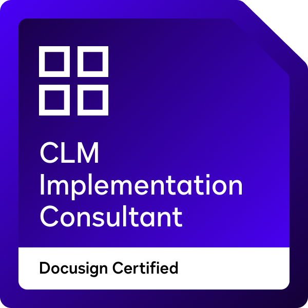 Docusign CLM Implementation Consultant badge