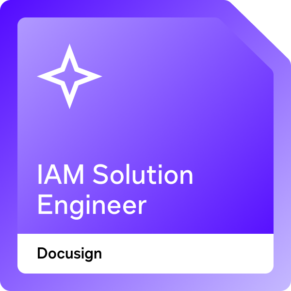 Docusign IAM Solution Engineer badge
