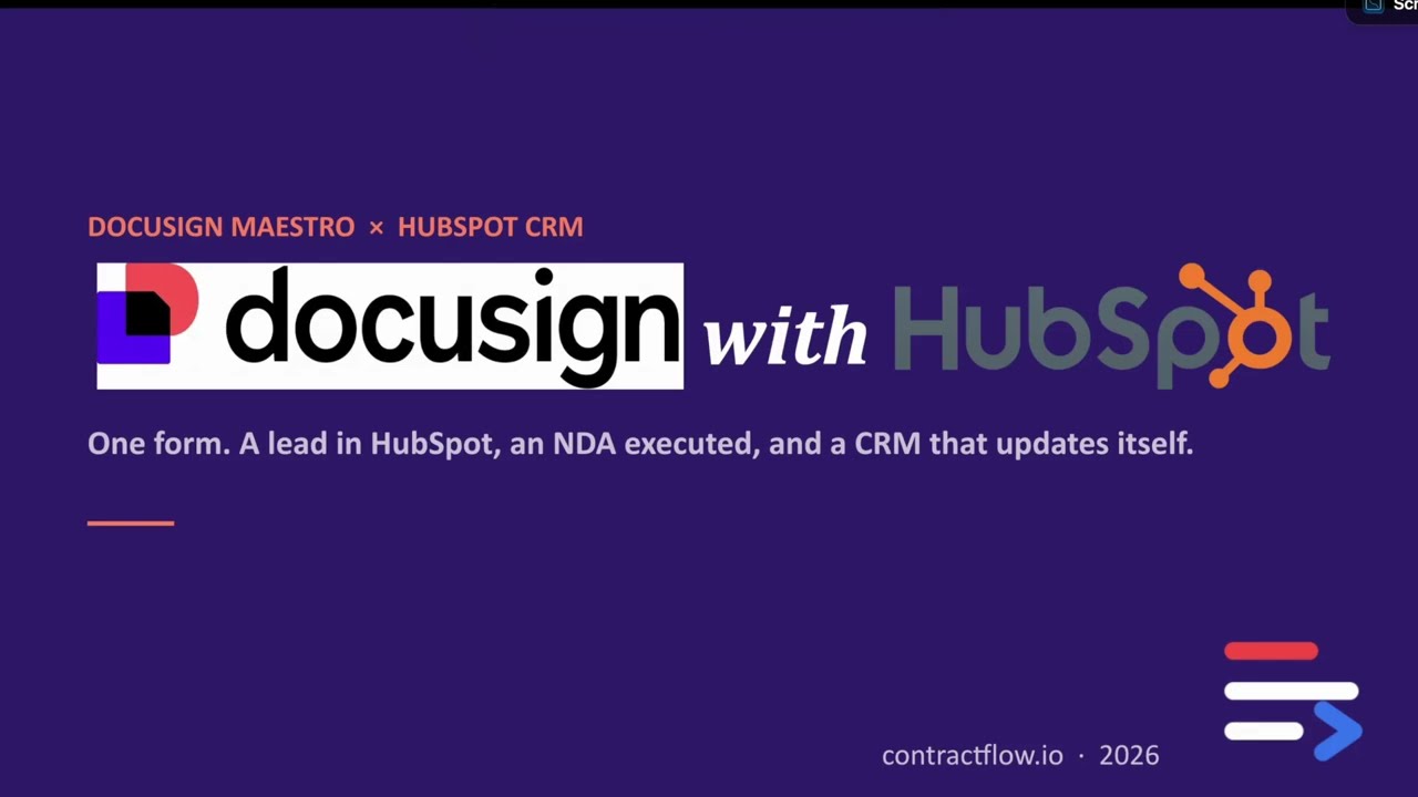 Docusign Maestro and HubSpot legal intake automation walkthrough